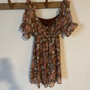 Floral mini dress